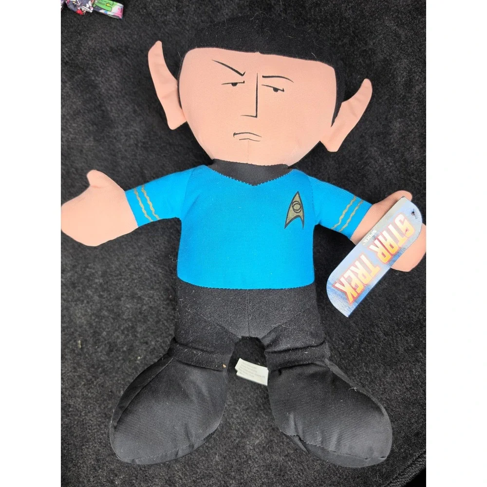 Star Trek Spock Plush Figure Blue Uniform Vulcan Science Officer New With Tags